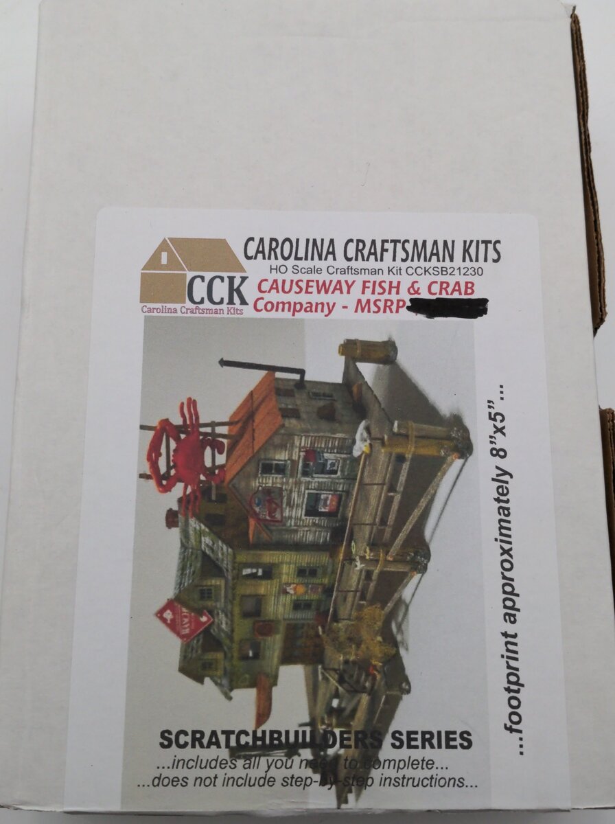 Carolina Craftsman CCKSB21230 HO Causeway Fish & Crab Co. Building Kit