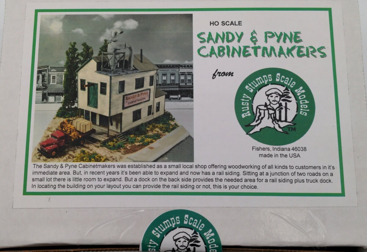 Rusty Stumps HO Sandy & Pyne Cabinetmakers Building Kit