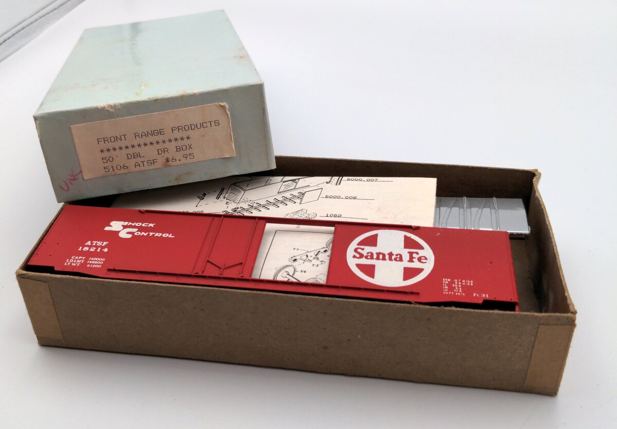 Front Range 5106 Products HO Scale 50' Double Door Box Car Kit