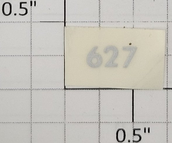 American Flyer ST-627S Girder Car Silver Lettering Sticker Decal #627