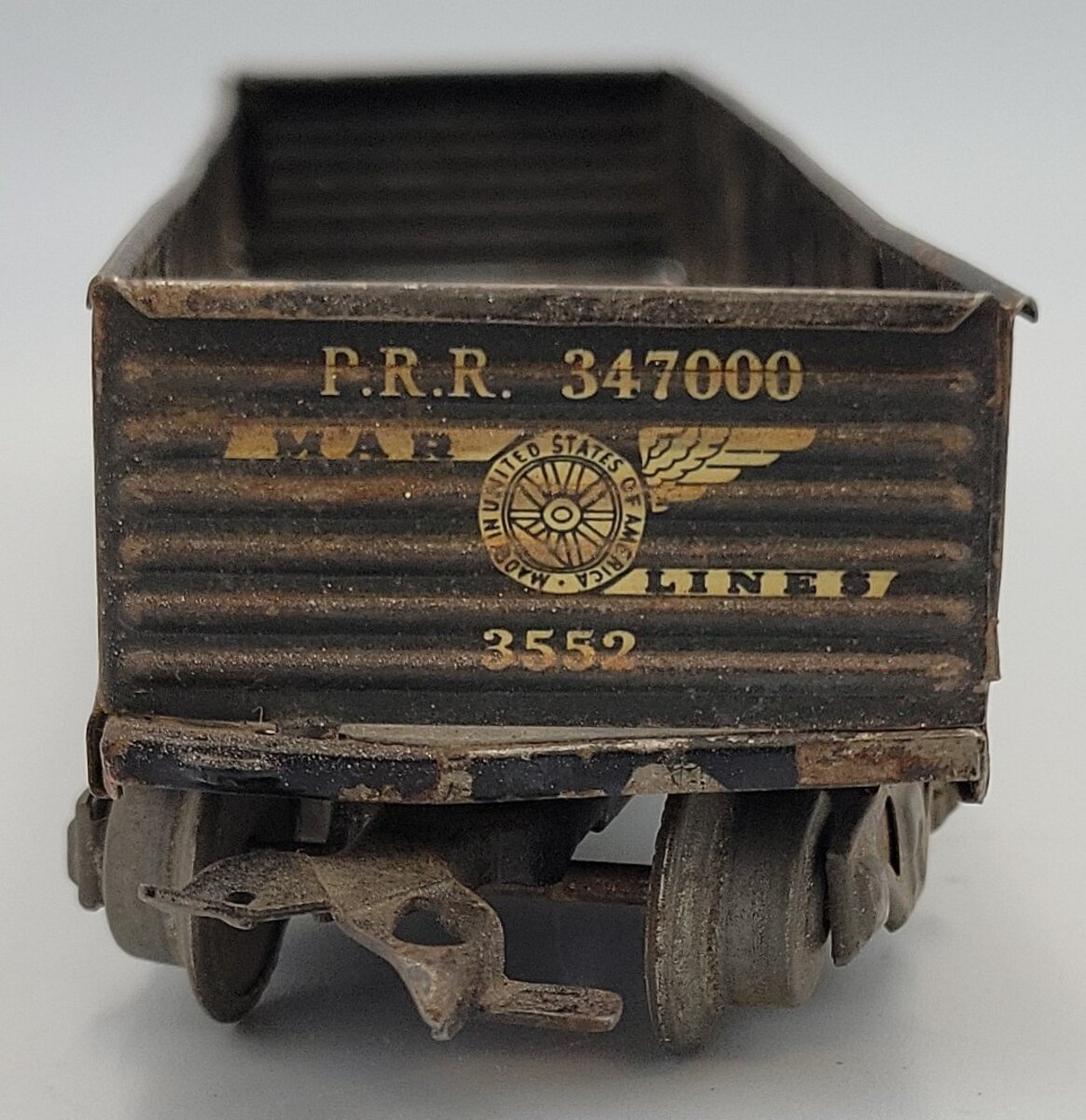 Marx 347000 Tinplate Pennsylvania Gondola with Metal Couplers