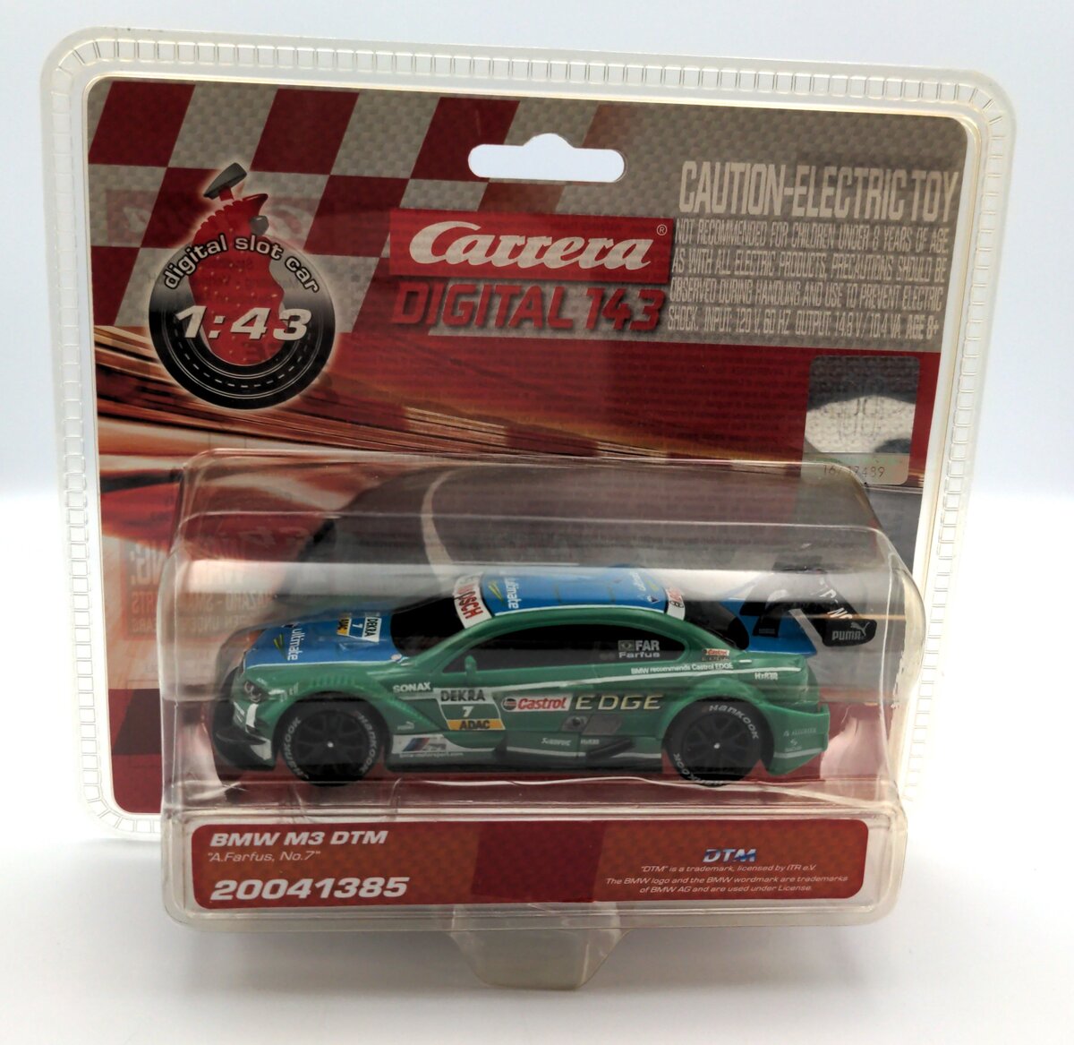 Carrera 20041385 1:43 BMW M3 DTM A.Farfus No.7 Digital Slot Car