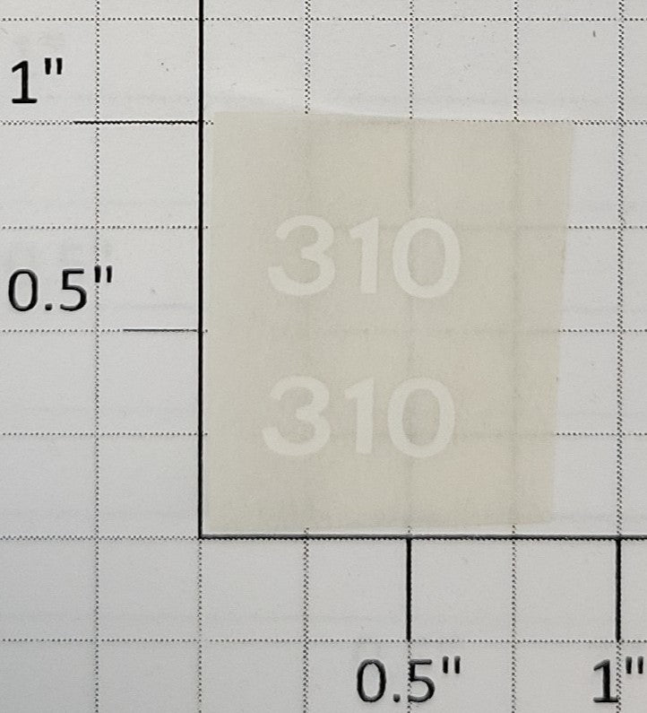 American Flyer TRS310W White Lettering Dry Transfer Decal #310 (Set of 2)