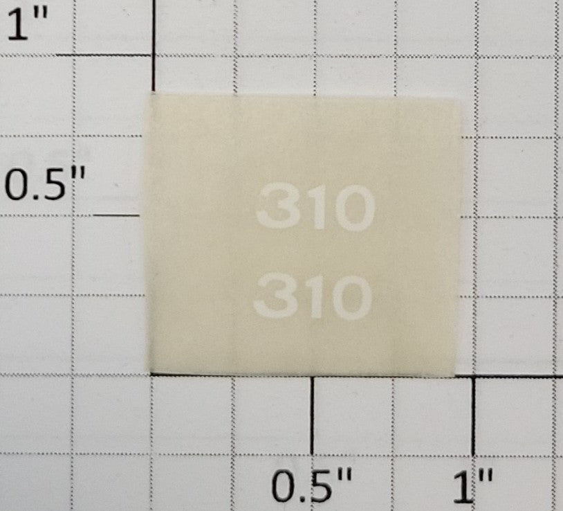 American Flyer TRS310W Small White Lettering Dry Transfer Decal #310 (Set of 2)