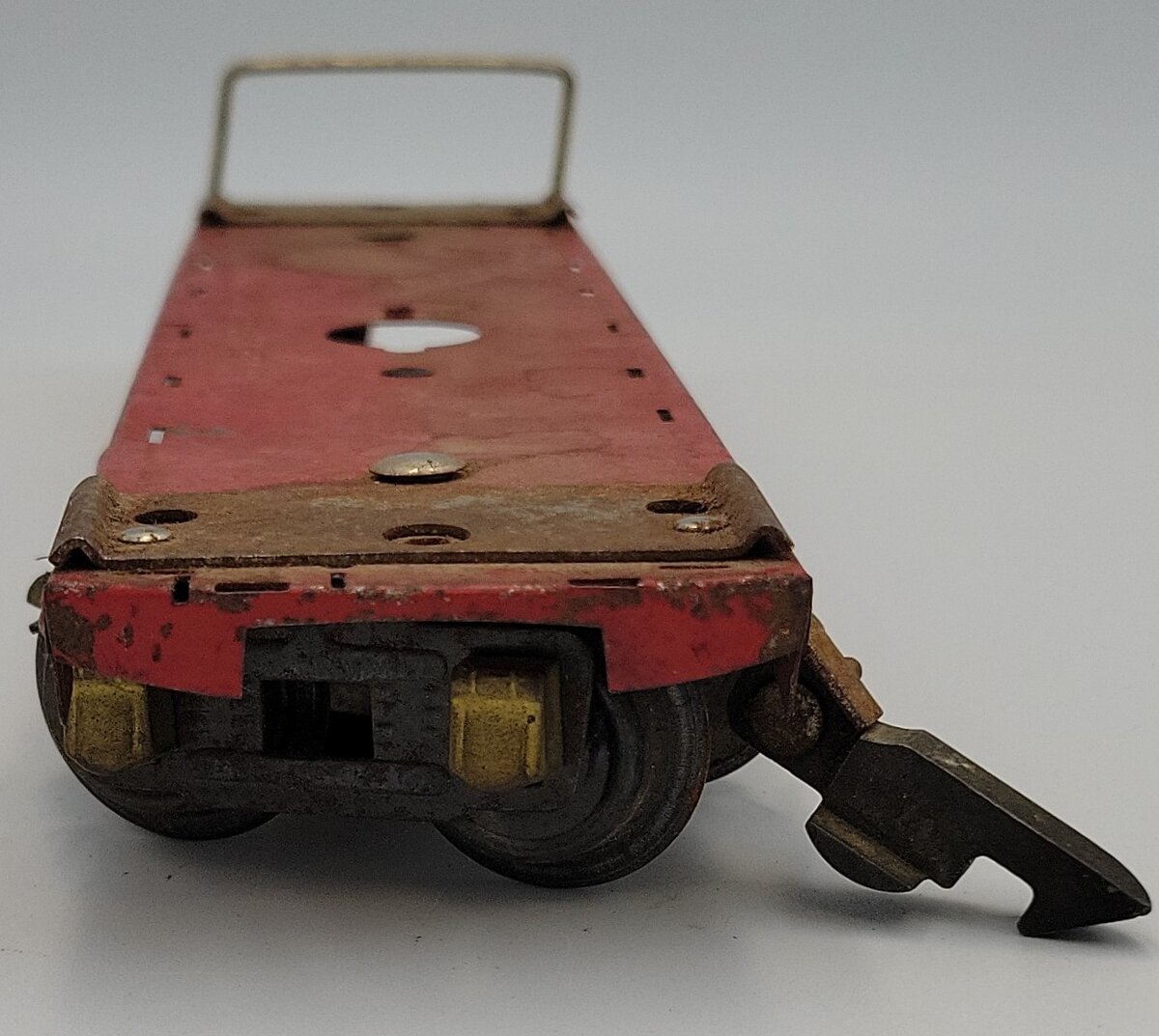 American Flyer 1936-3 O Gauge Red Tinplate Caboose Bottom Frame w/ Coupler Truck