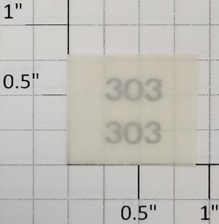 American Flyer TRS303S Silver Lettering Dry Transfer Decal #303 (Set of 2)