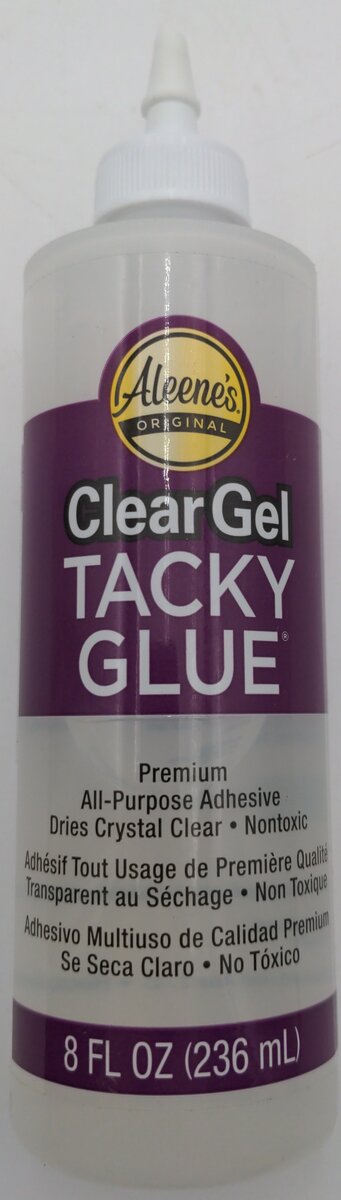 Aleenes 32253 Clear Gel Tacky Glue 8 FL OZ