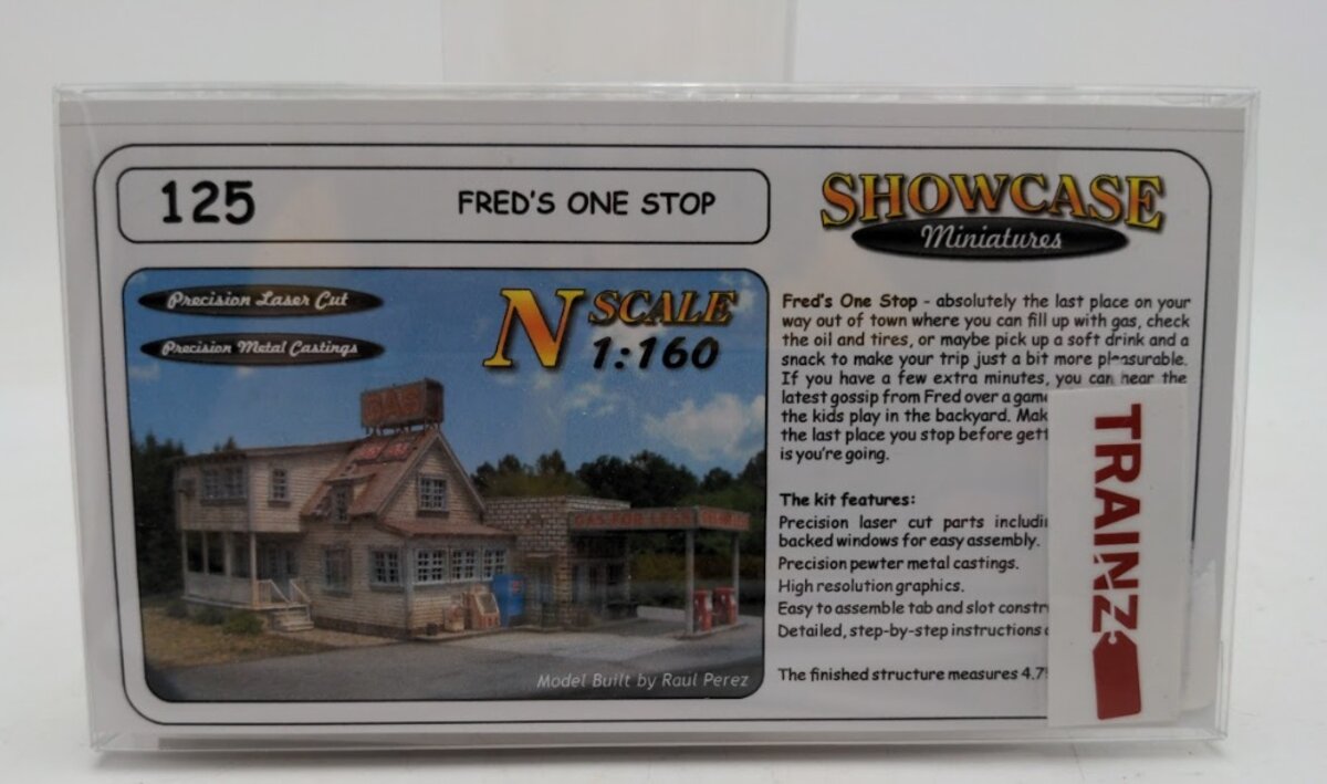 Showcase Miniatures 125 N Scale Fred's One Stop Building Kit