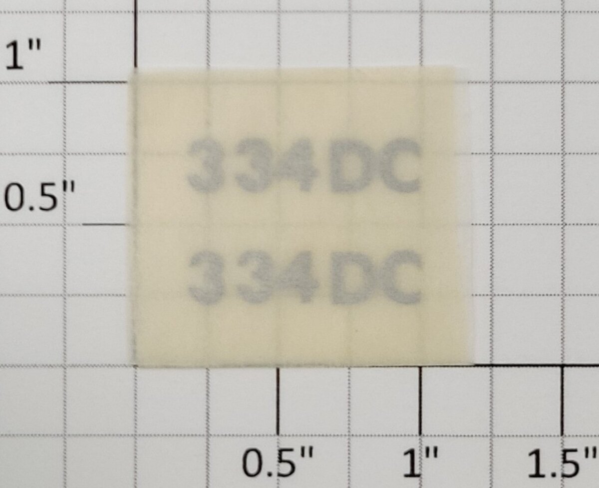 American Flyer TRS334DCS Silver Lettering Dry Transfer Decal #334 DC (Set of 2)