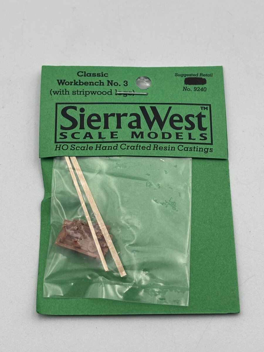 Sierra West 9240 HO Classic Workbench #3 (With Strip-wood Legs) Resin Casting
