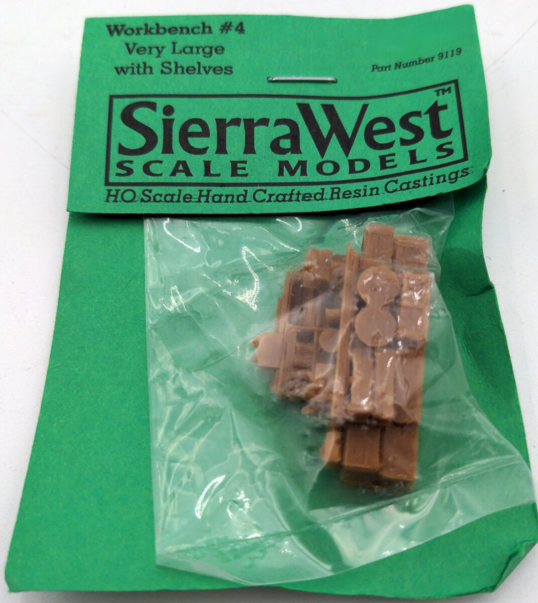 Sierra West 9119 HO Workbench #4 Ve3ry Large w/ Shelves