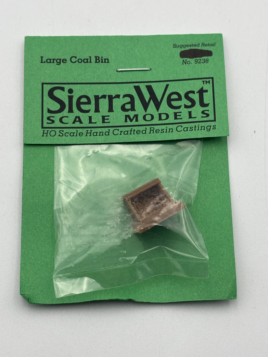 Sierra West 9238 HO Large Coal Bin Resin Casting