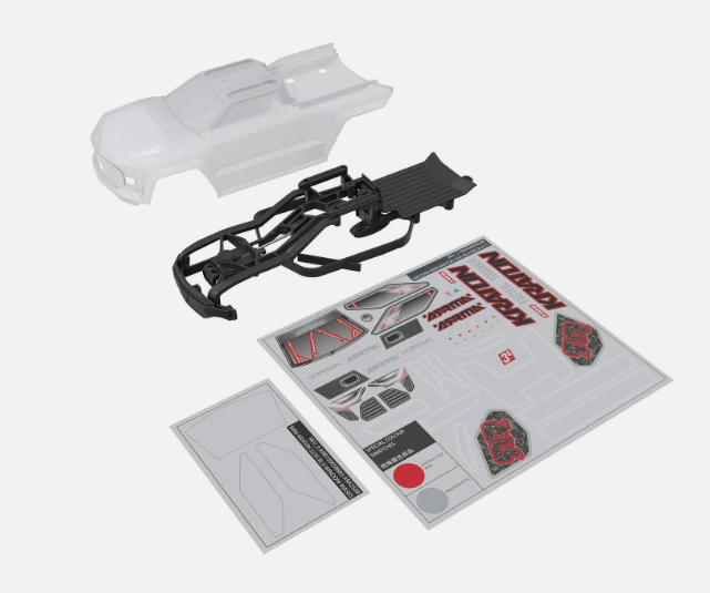ARRMA ARA-2651 1:16 Mini Kraton Clear Body