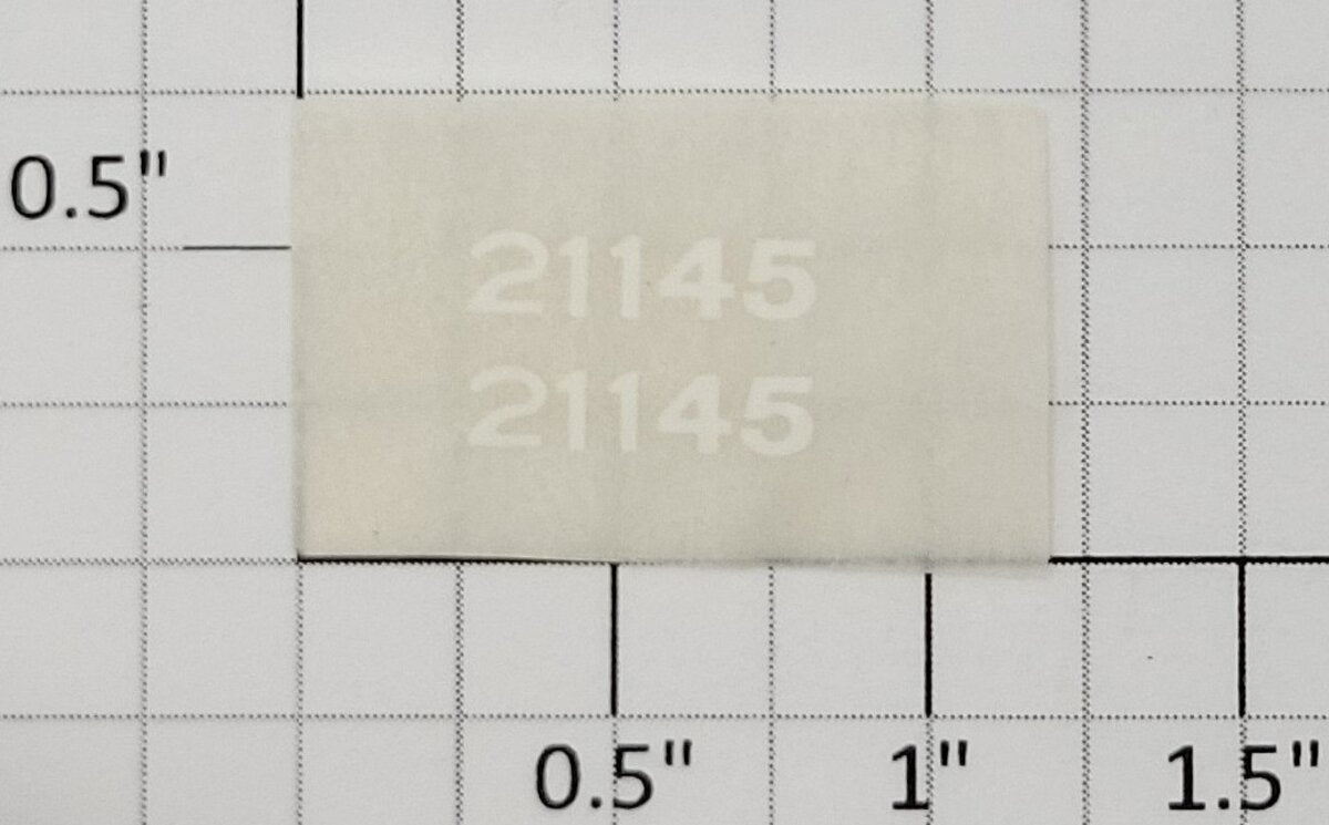 American Flyer TRS21145W Thin White Lettering Dry Transfer Decal #21145