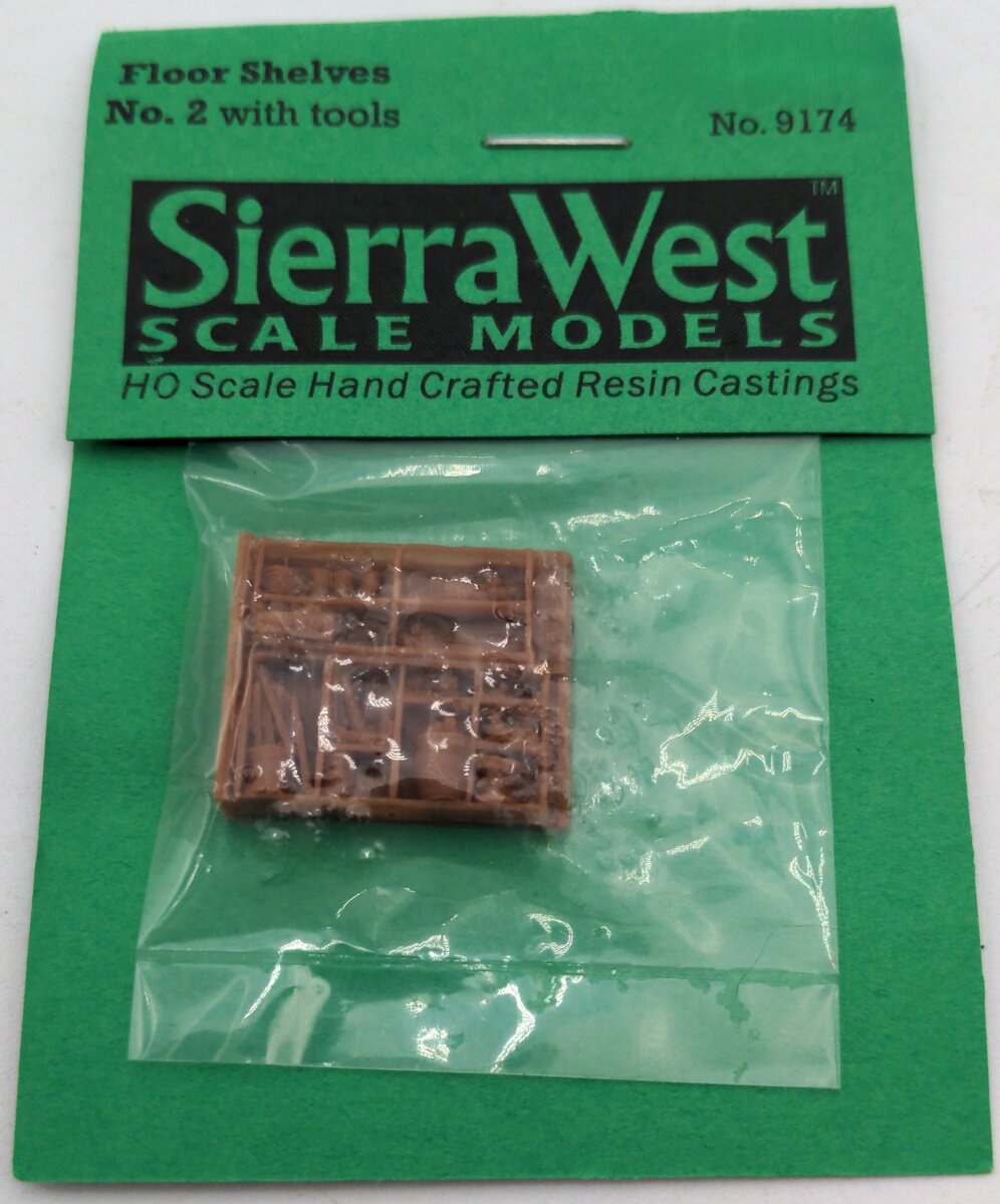 Sierra West 9174 HO Floor Shelves #2 w/ Junk