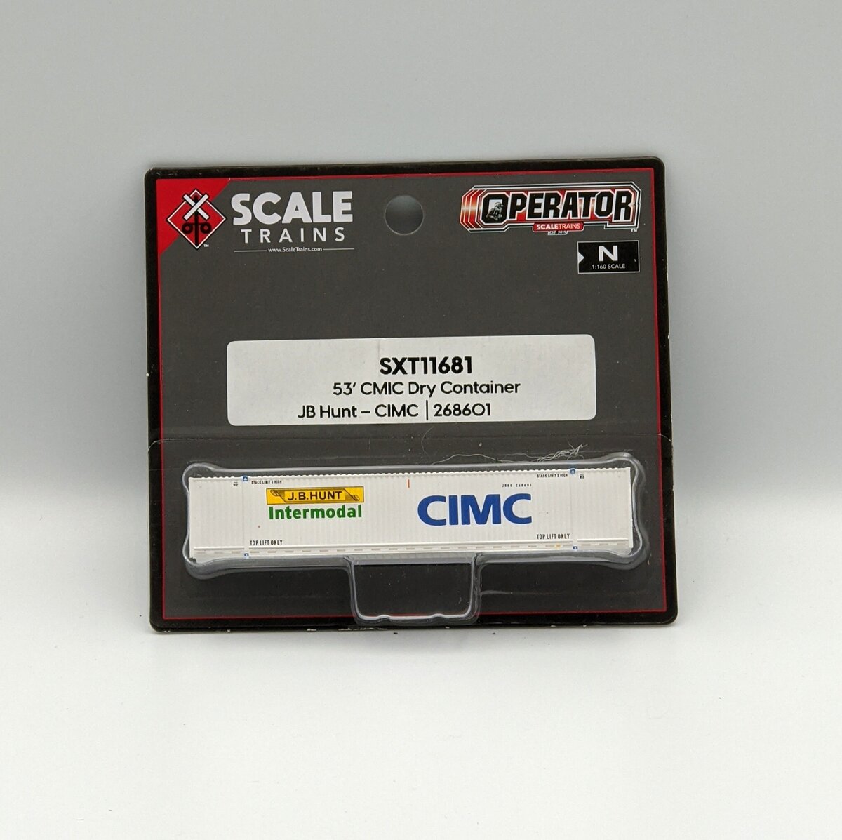 Scale Trains SXT11681 N Scale CMIC 53" Dry Container JB Hunt
