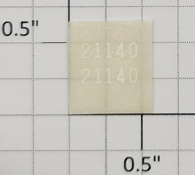 American Flyer TRS21140W Small Thin White Lettering Dry Transfer Decal #21140