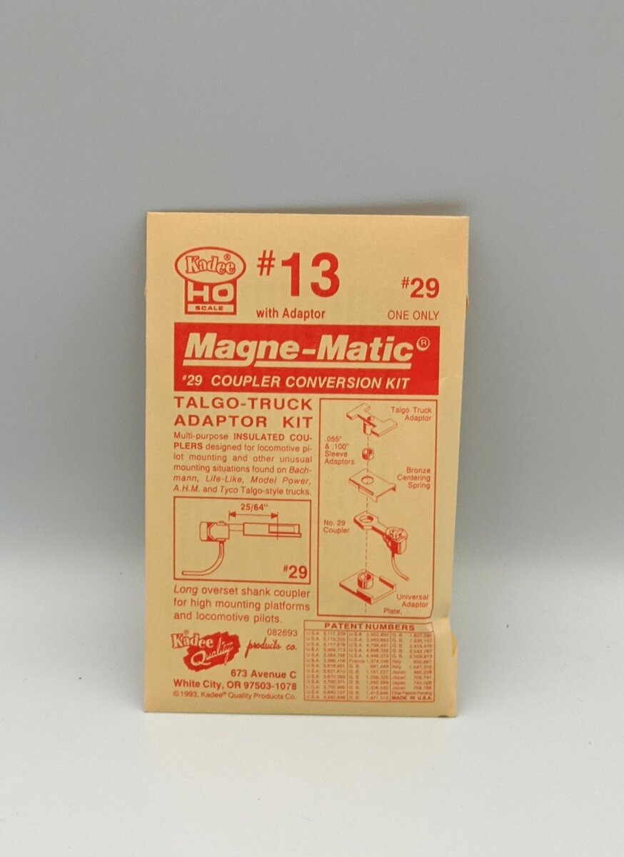 Kadee 13 HO #29 Magne-Matic Coupler Conversion Kit