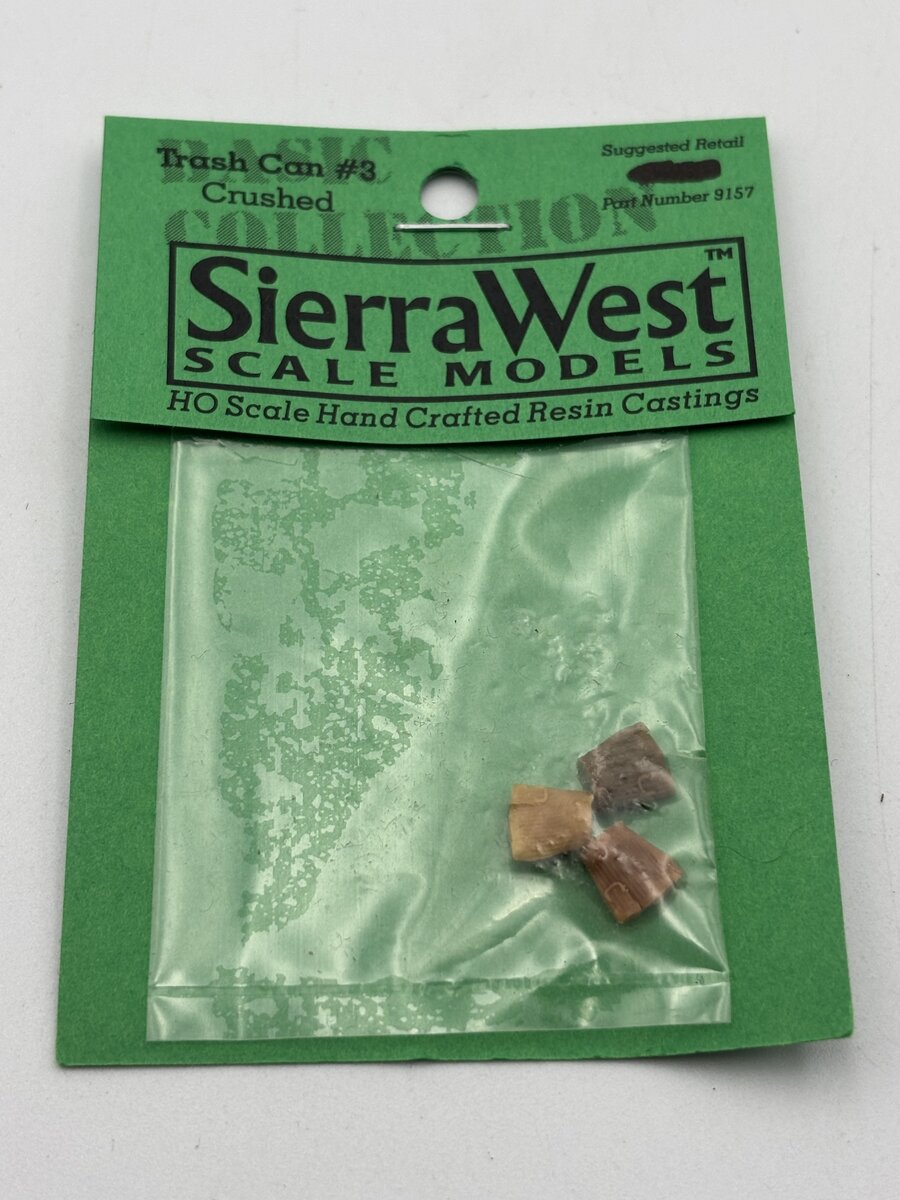 Sierra West 9157 HO Trash Can #3 Crushed Resin Casting