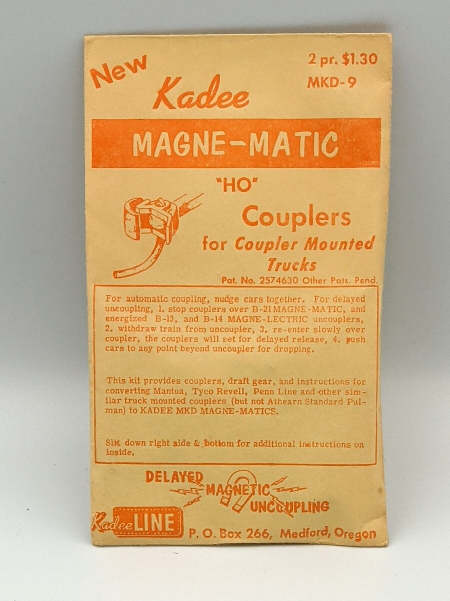 Kadee MKD-9 HO Couplers for Coupler Mounted Trucks Magne-Matic