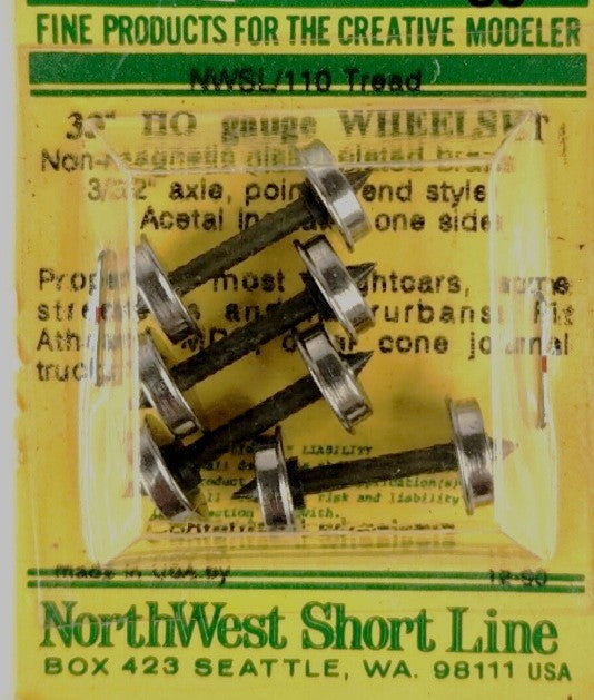 NWSL 7117-4 HO Scale 33" Wheelset 110 Tread Brand (Pack of 4)