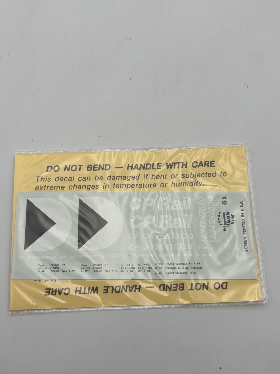The Herald King G-2 HO Red Unit Train Coal Gondola White Lettering Decal
