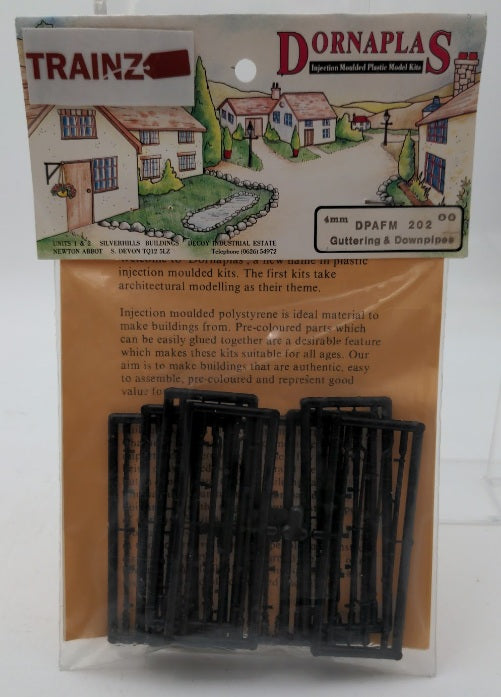Acme 202 OO By Dornaplas Guttering and Downpipe 4 mm Plastic Parts
