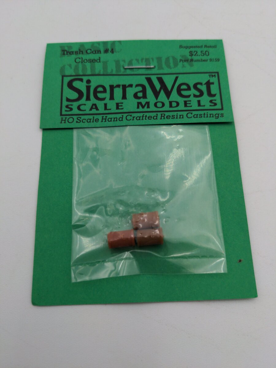 Sierra West 8159 Ho Trash Can #4 Closed