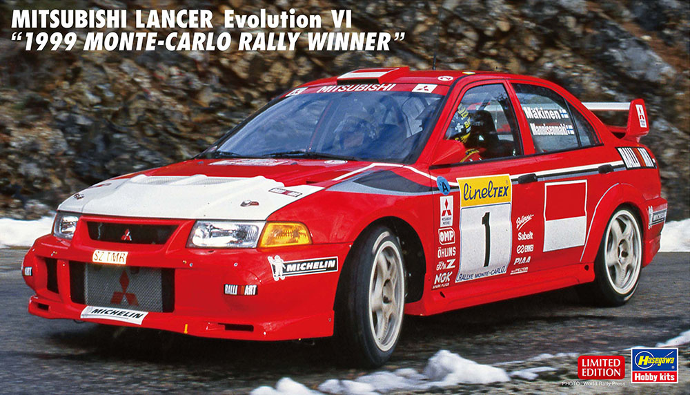 Hasegawa 20666 1:24 Mitsubishi Lancer Evolution VI Plastic Model Kit