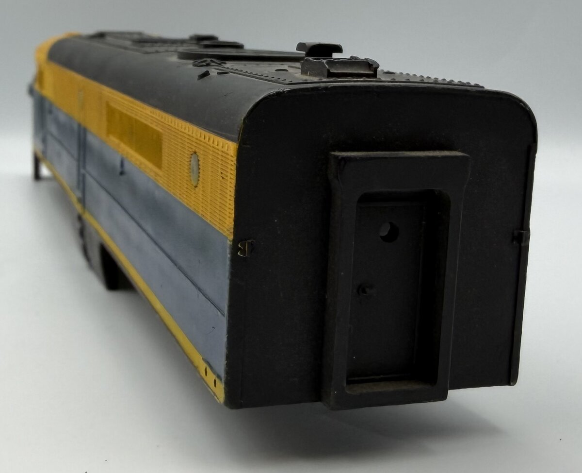 American Flyer XA12D075 Yellow and Blue Santa Fe Shell Missing Some Trim