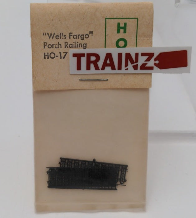 Grandt Line HO-17 HO Scale Plastic Wells Fargo Porch Railing