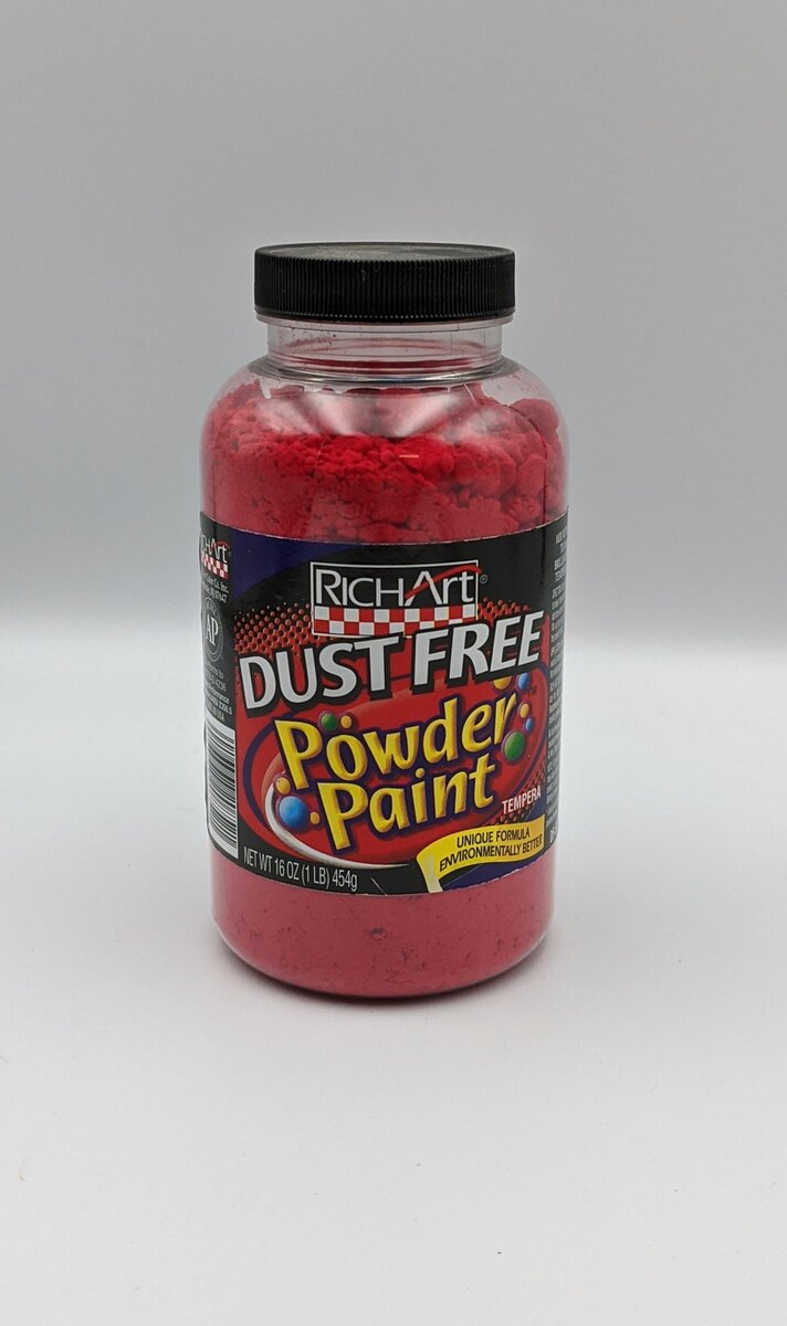 Richart 625 Dust Free Powder Paint Tempera Red