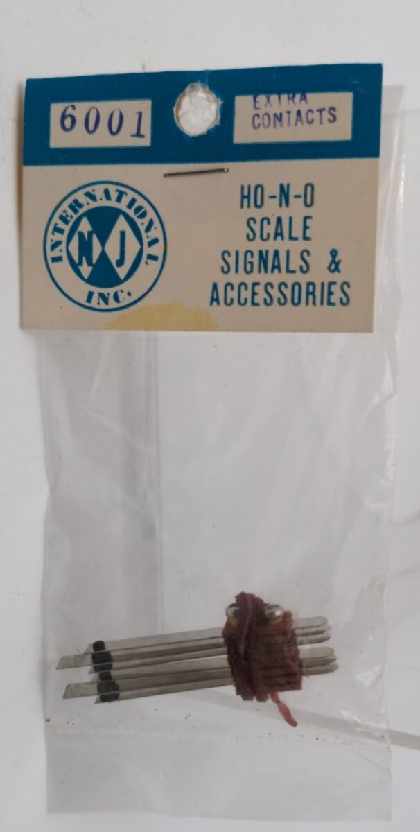 NJ International 6001 HO / N & O Scale Extra Contacts For Working Signals