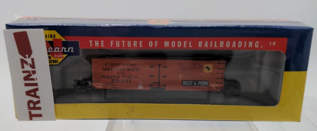 Athearn 11542 N Scale CM&StP Bodden Packing Co. 36' Wood Reefer Box Car