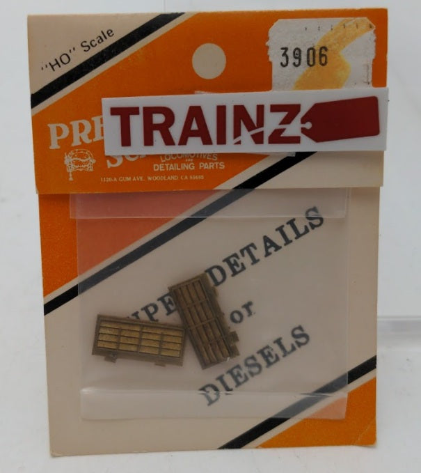 Precision Scale Co. 3906 Shutters ALCO Rear Gravity Intake Brass (Pack of 2)