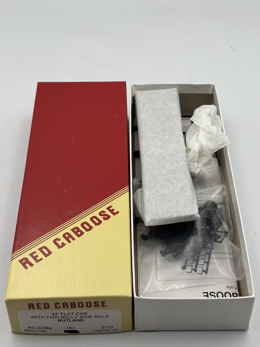 Red Caboose RC-2236a Rutland 42' Flatcar Kit