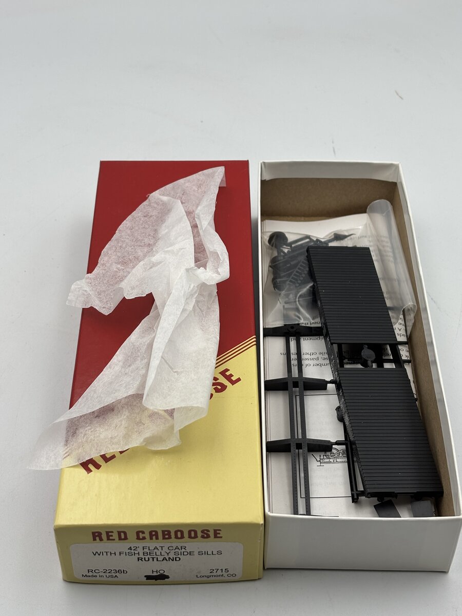 Red Caboose RC-2236b Rutland 42' Flatcar Kit