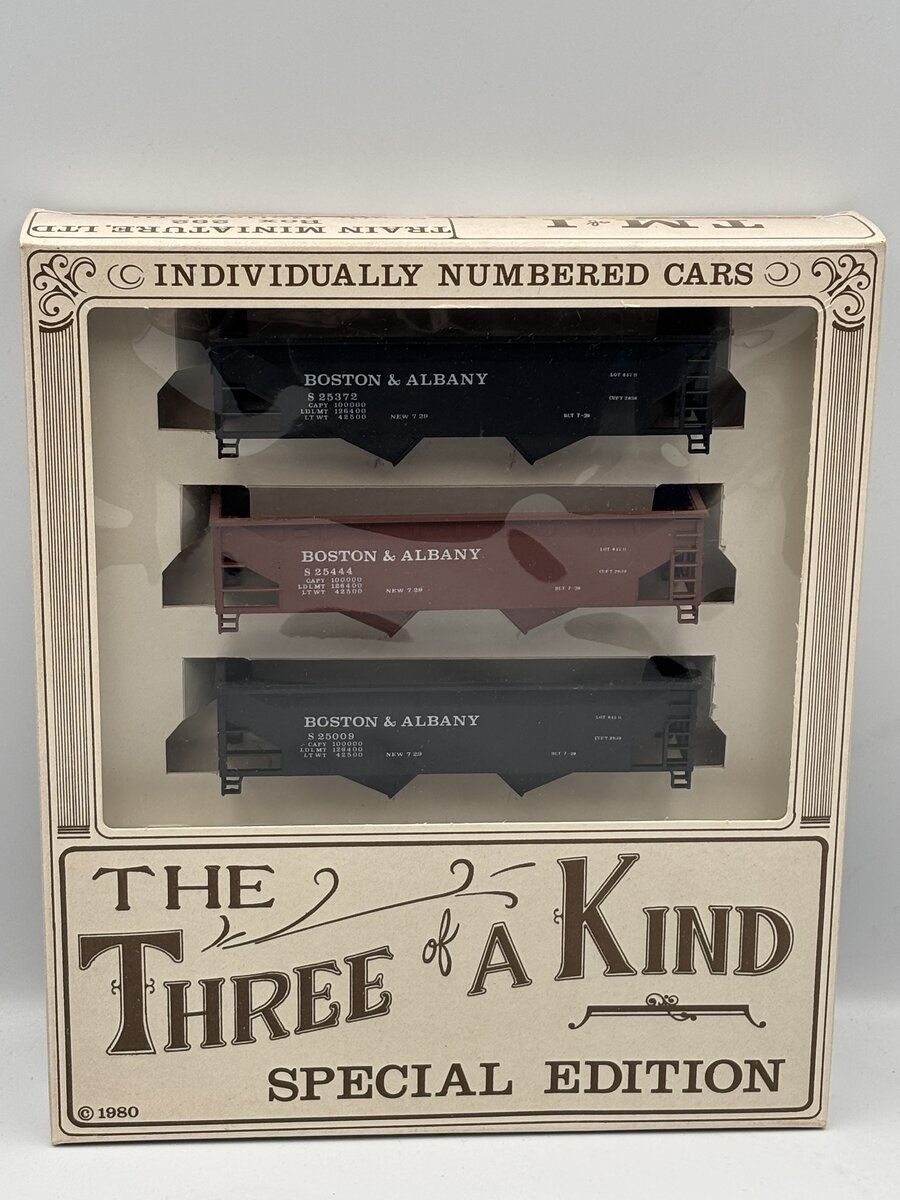 BevBel 791 HO Three Of A Kind Special Edition Boston & Albany Hopper (Pack of 3)