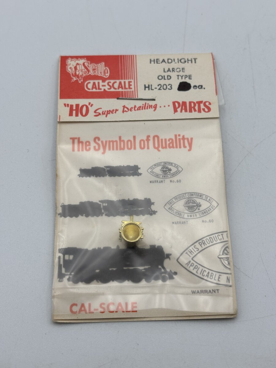 Cal Scale HL-203 HO Headlight Large Old Type