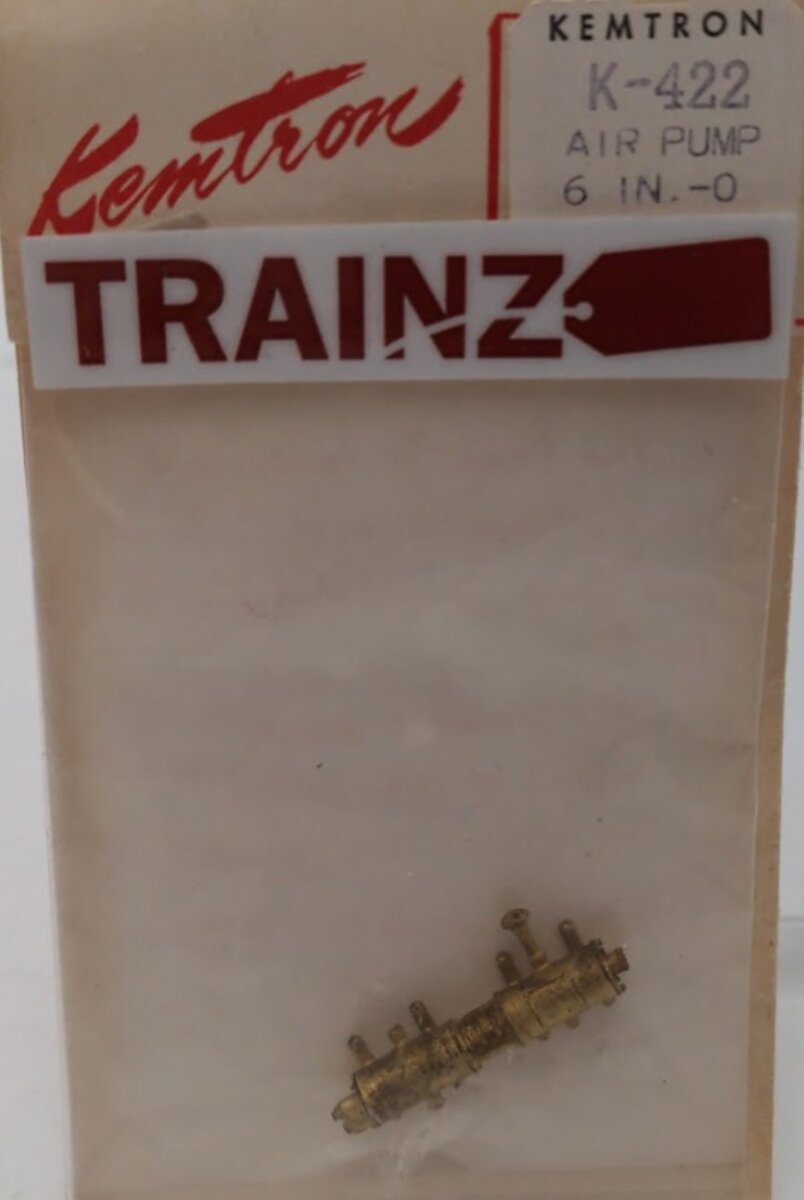 Kemtron K-422 O Scale Air Pump 6 Inches Brass Part