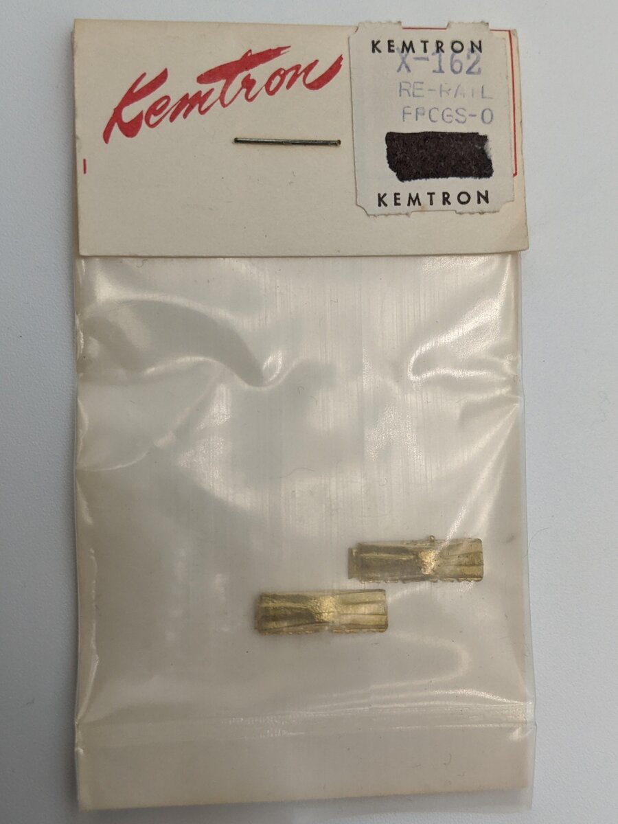 Kemtron X-162 O Scale Brass Steam Rerail Frog (Pack of 2)
