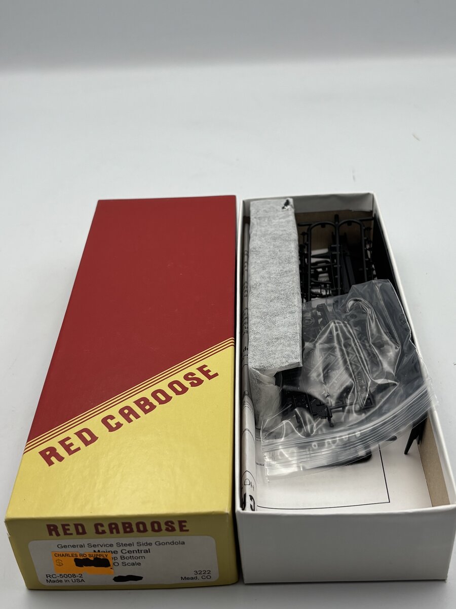 Red Caboose RC-5008-2 HO General Service Steel Side Gondola Maine Central Kit