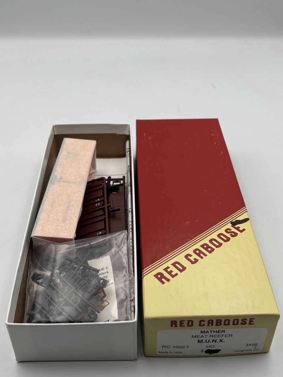 Red Caboose RC-1002-F HO Mather Meat Reefer M.U.N.X. #3499 Kit