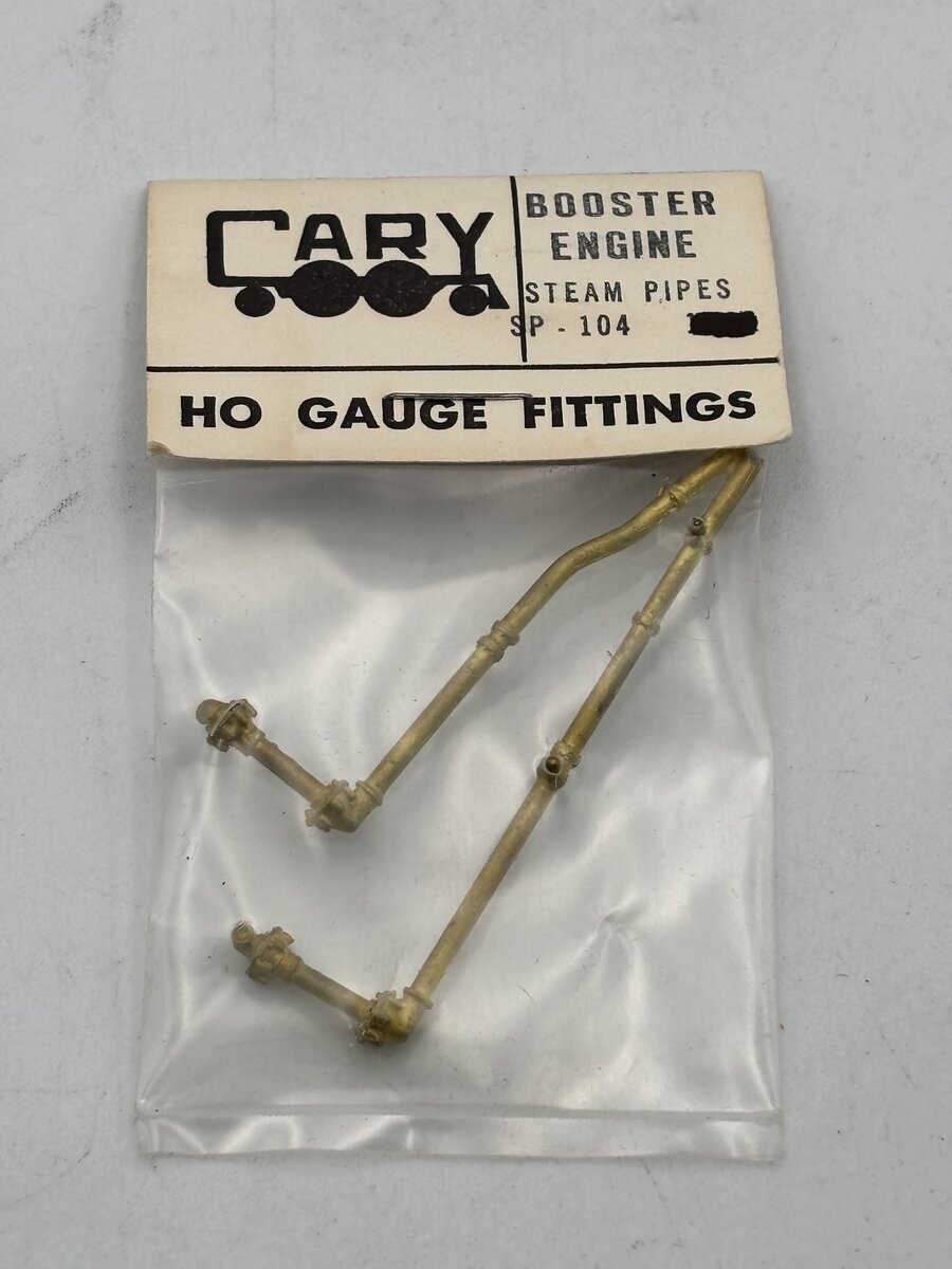 Cary Loco Works SP-104 HO Booster Engine Steam Pipes