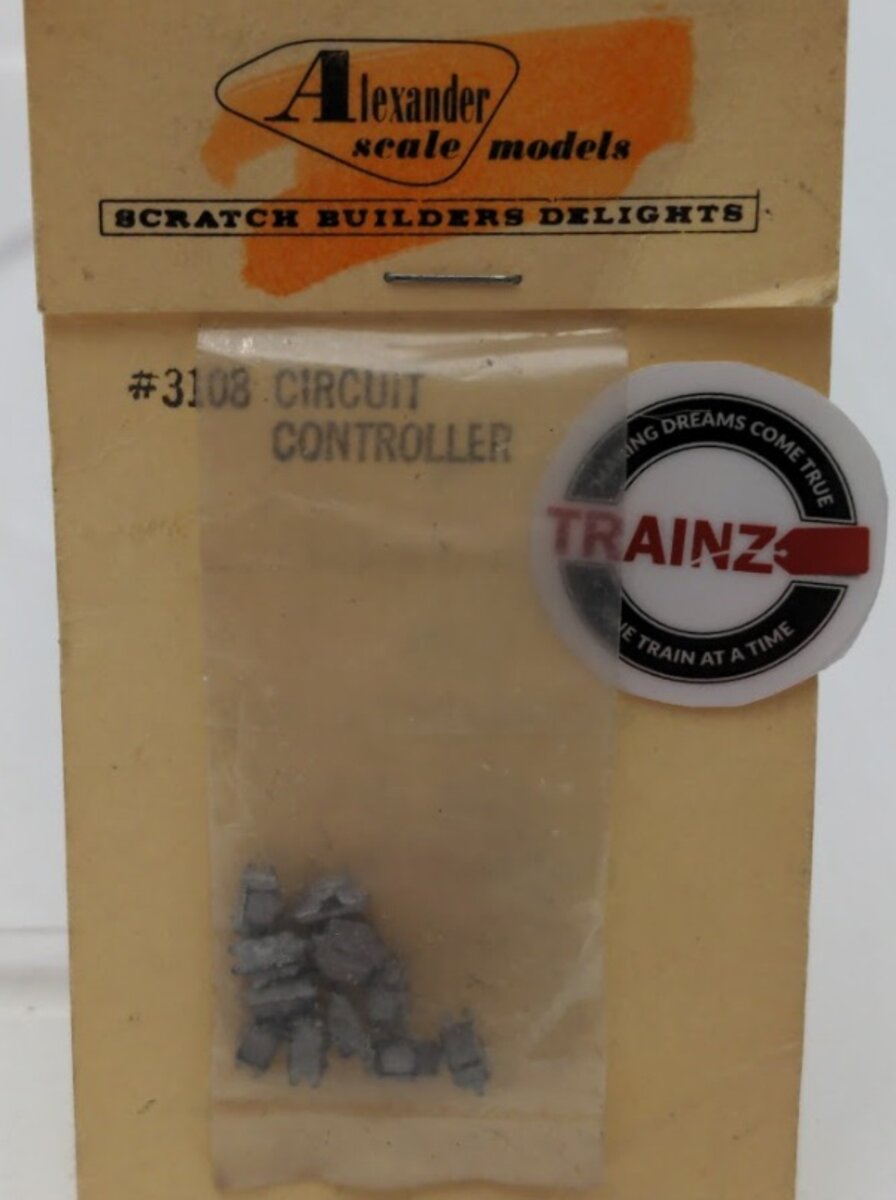 Alexander Scale 3108 HO Scale Unpinted Metal Circuit Controller (Pack of 10)