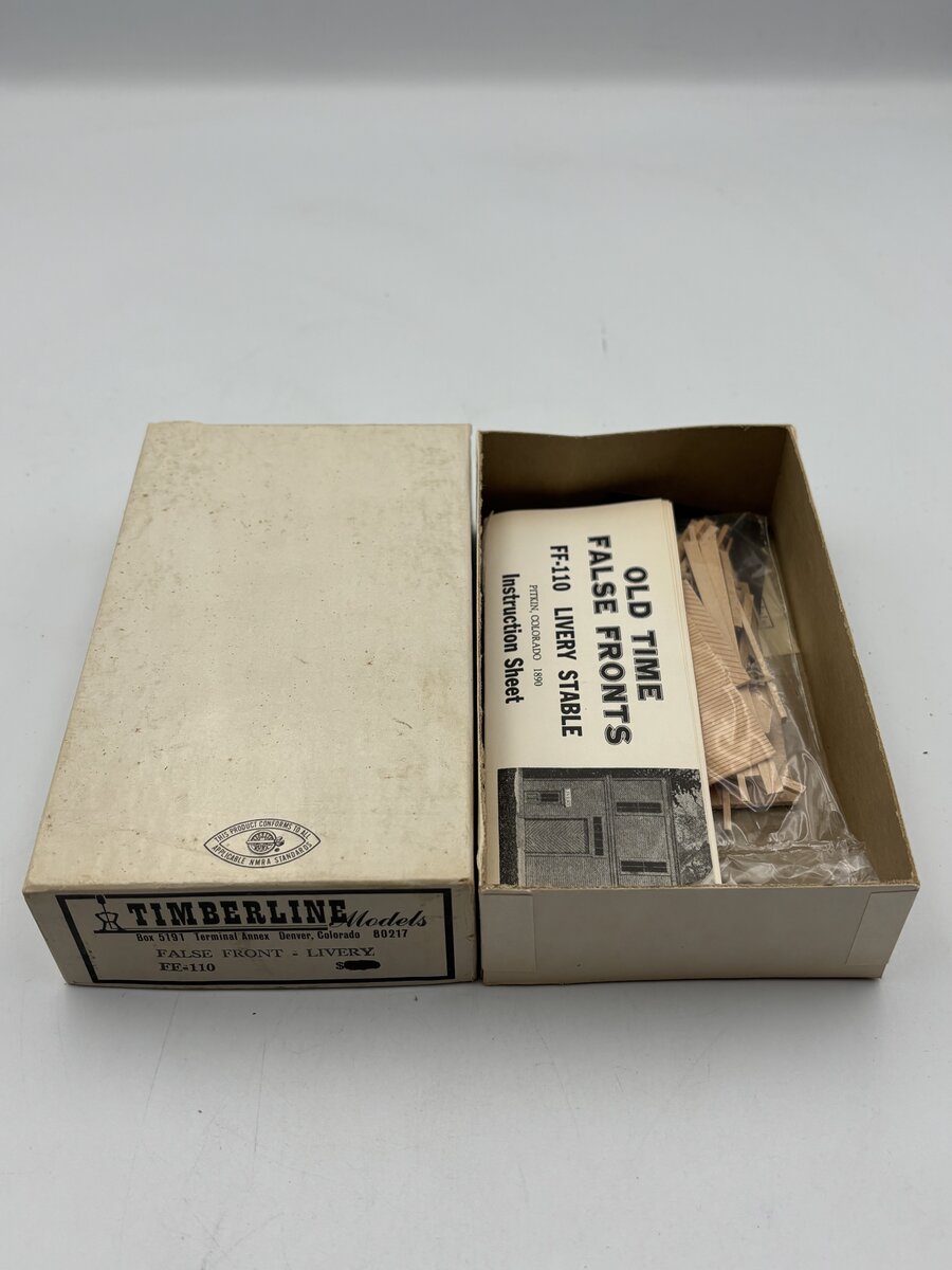 Timberline Models FF-110 HO False Front-Livery Stable Build Kit