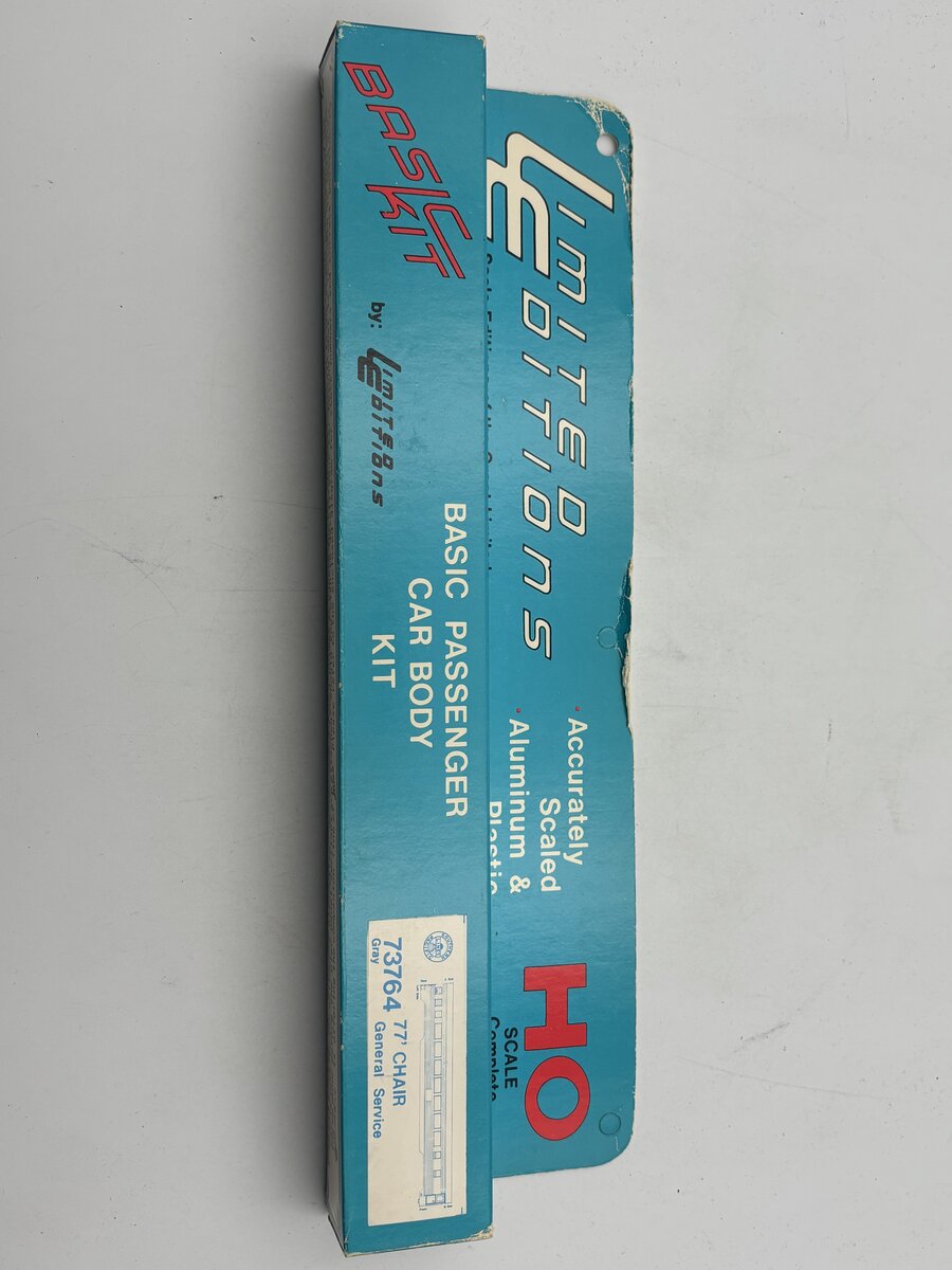 Limited Editions 73764 HO Basic Passenger Car Body Kit 77' Chair General Service