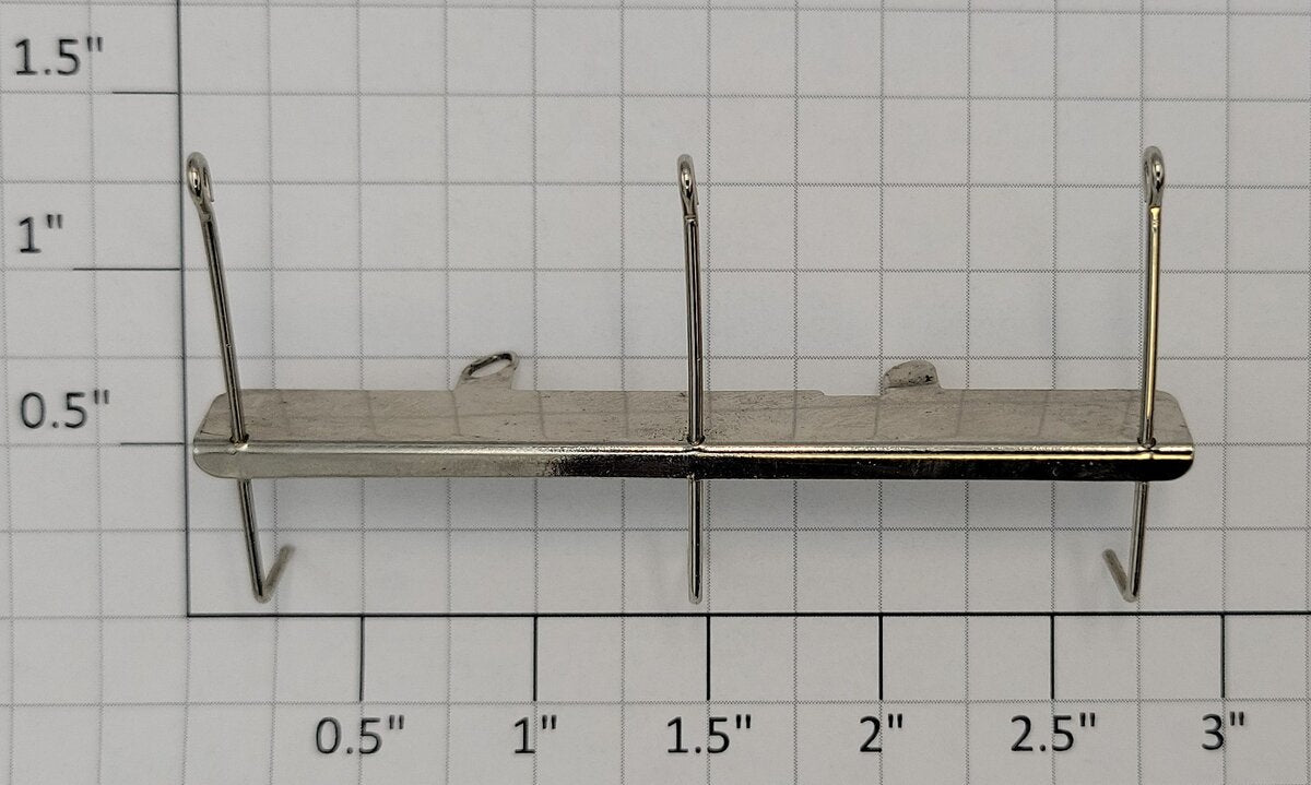 Lionel 2321-24 O Gauge 3" O Gauge FM Nickel Handrail Stanchions & Bracket