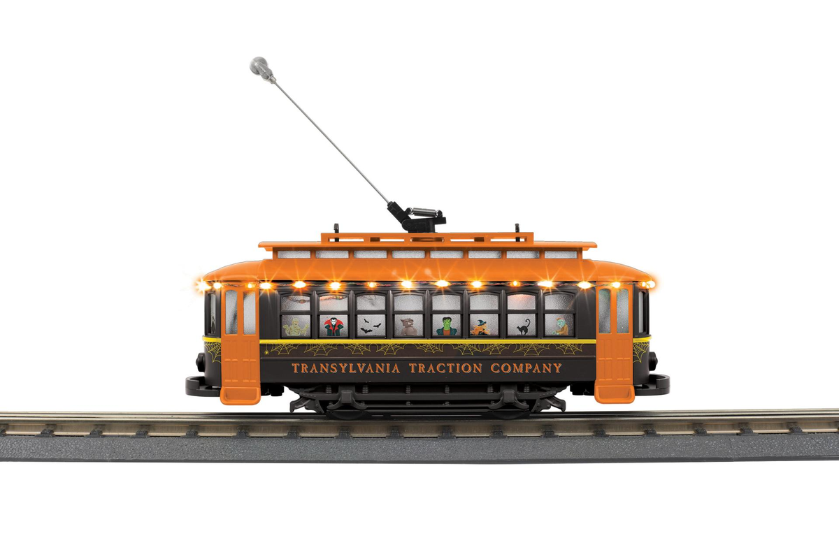 MTH 30-5265 O Transylvania Traction Company Bump-n-Go Trolley w/LED Lights