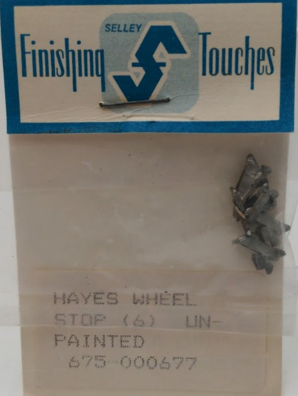 Finishing Touches 675-000677 HO Scale Unpainted Metal Haye Wheel Stop(Pack of 6)